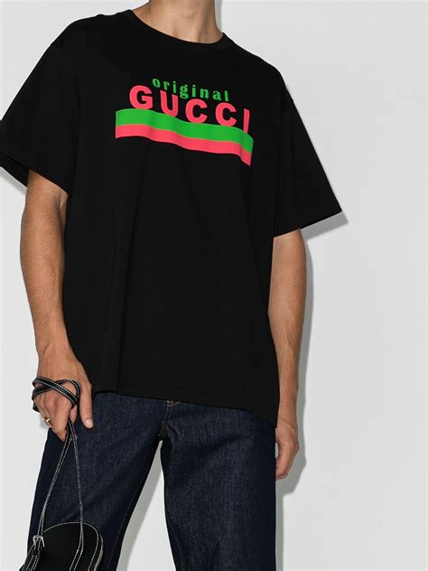 gucci logo shirt sale|Gucci graphic t shirt.